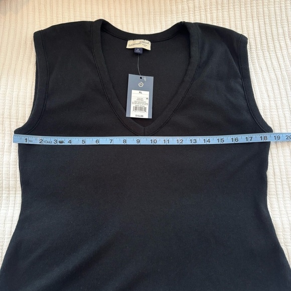 Universal Thread NWT Women's Black Ribbed Bodysuit High Neck Sleeveless Size XL - Picture 8 of 10
